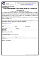 QLT-DIP-JUR-EN-001Formulaire de réclamation usagers-v4 réf Qualité