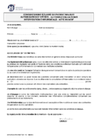AUTORISATION D’OPERER – AUTORISATION DE SOINS -CONSENTEMENT ECLAIRE PATIENT MAJEUR