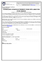 QLT-DIP-JUR-EN-001Formulaire de réclamation usagers-v3