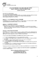 Avis d’ouverture d’un concours sur titres de Diététicien – HPS 2024